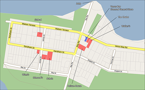 [Map of Venus Bay]